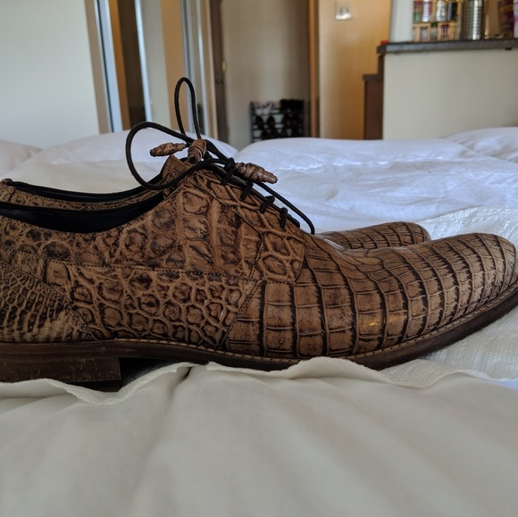 Beautiful alligator Mezlan Hercules shoes - Picture 3 of 6